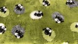 DRYBED Premium Vet Bed Farm Animals Woolly Sheep grün 100 x 75 cm